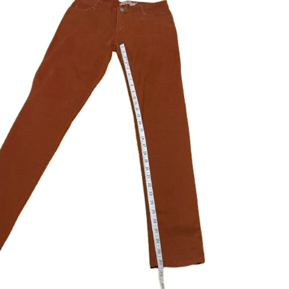 Judy Blue Ochre Burnt Orange Brown Soft Denim Skinny Jeans Women's Size 3 (26) - Picture 11 of 14